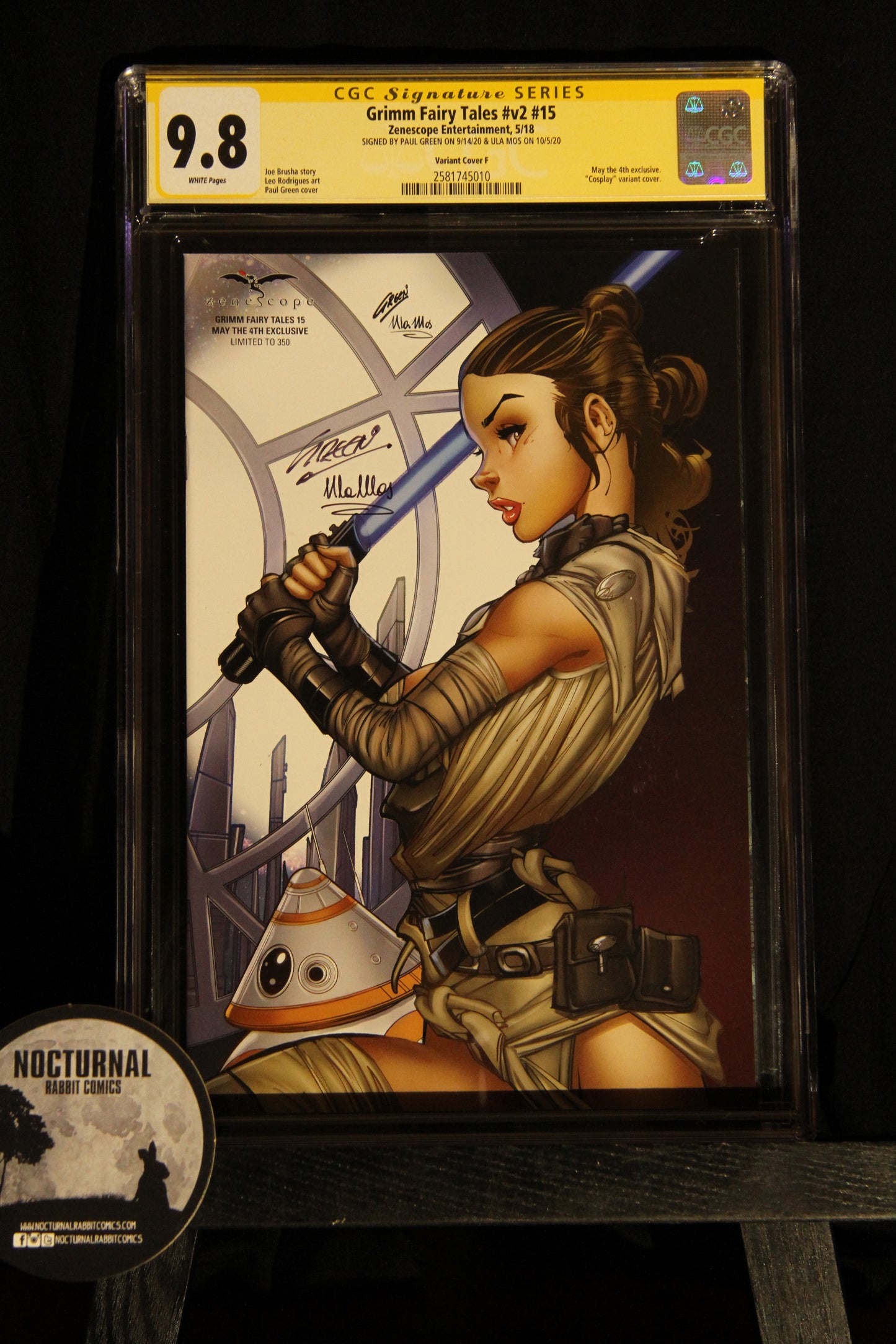 Grimm Fairy Tales #15 9.8 CGC Double Signed Paul Green / Ula Mos