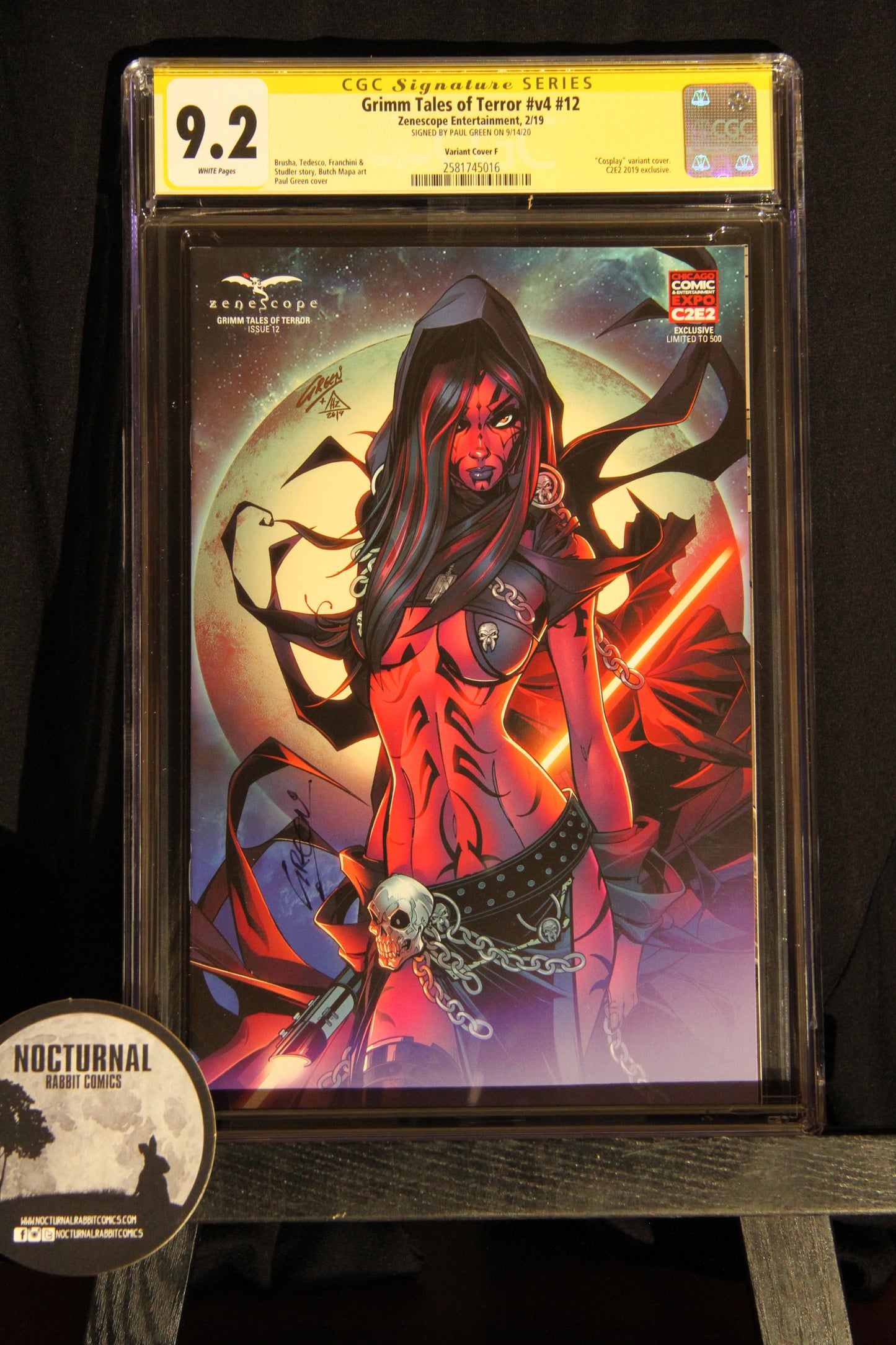 Grimm Tales of Terror #12 C2E2 9.2 CGC Signed Paul Green