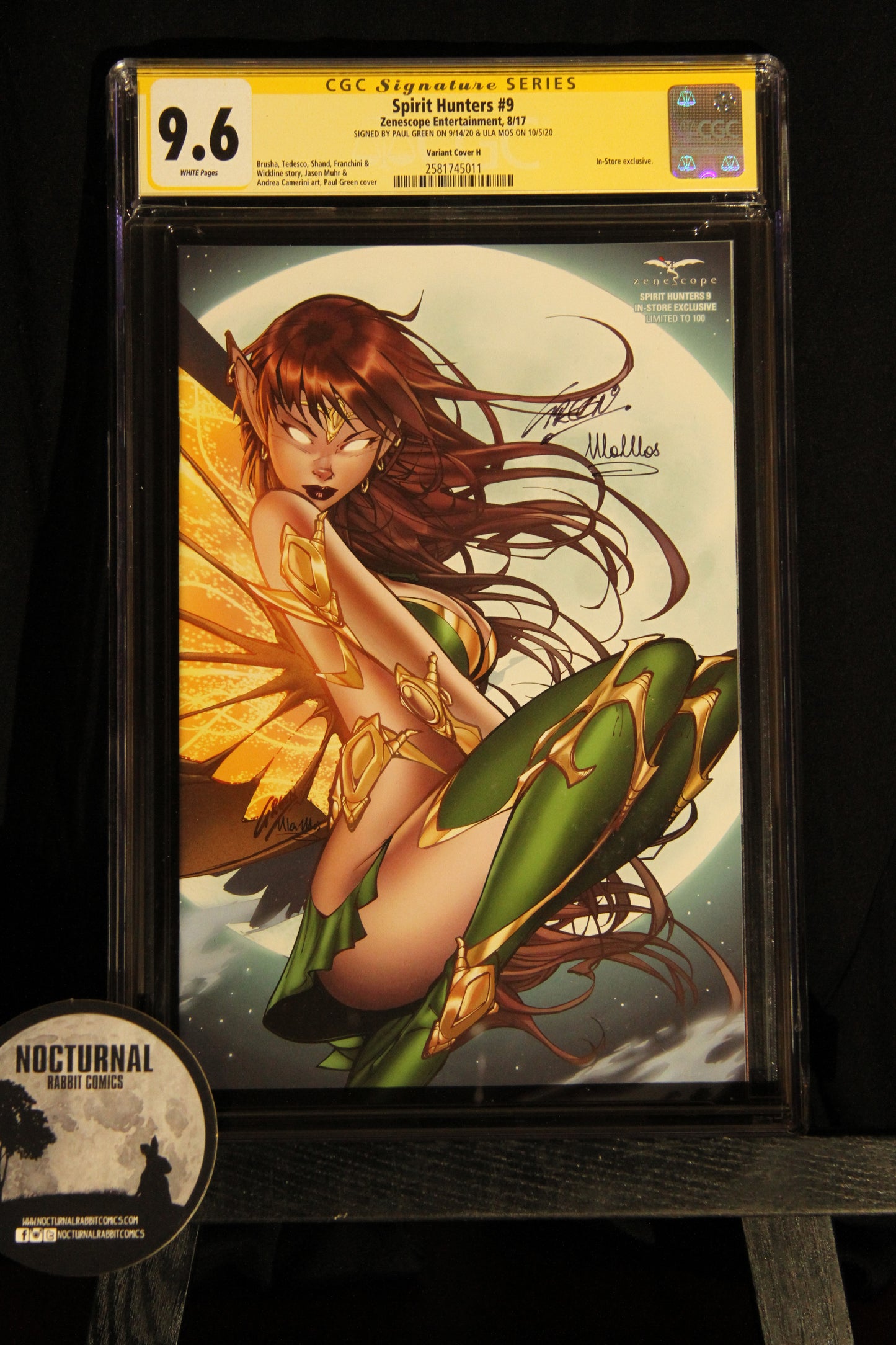 Spirit Hunters #9 9.6 CGC Double Signed Paul Green / Ula Mos