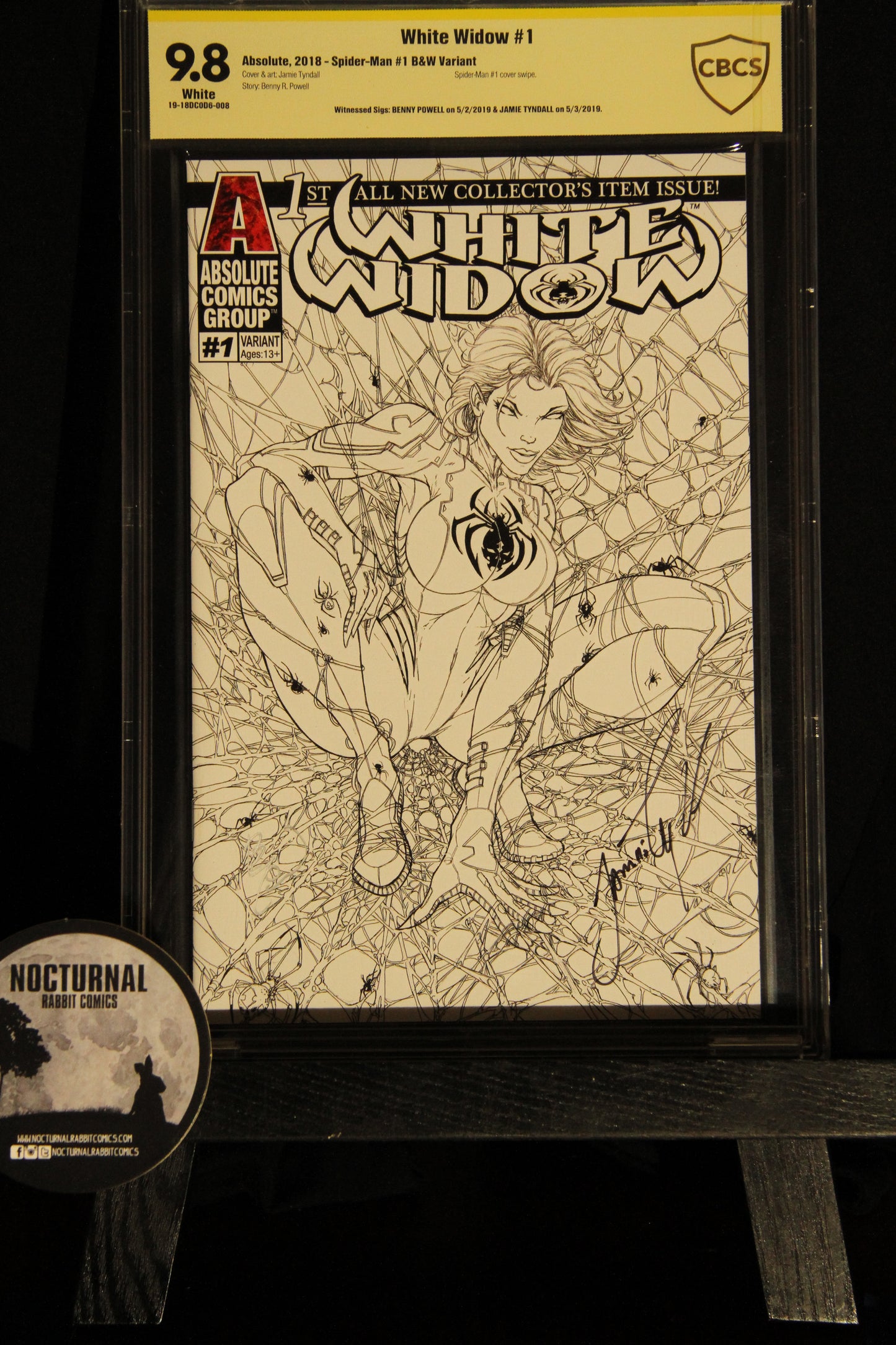 White Widow #1 9.8 CBCS Double Signed