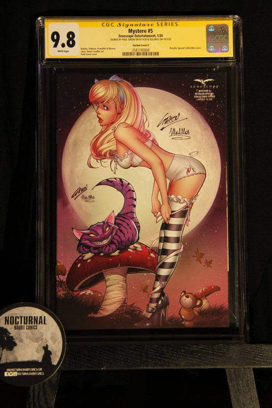 Mystere #5 9.8 CGC Double Signed Paul Green / Ula Mos