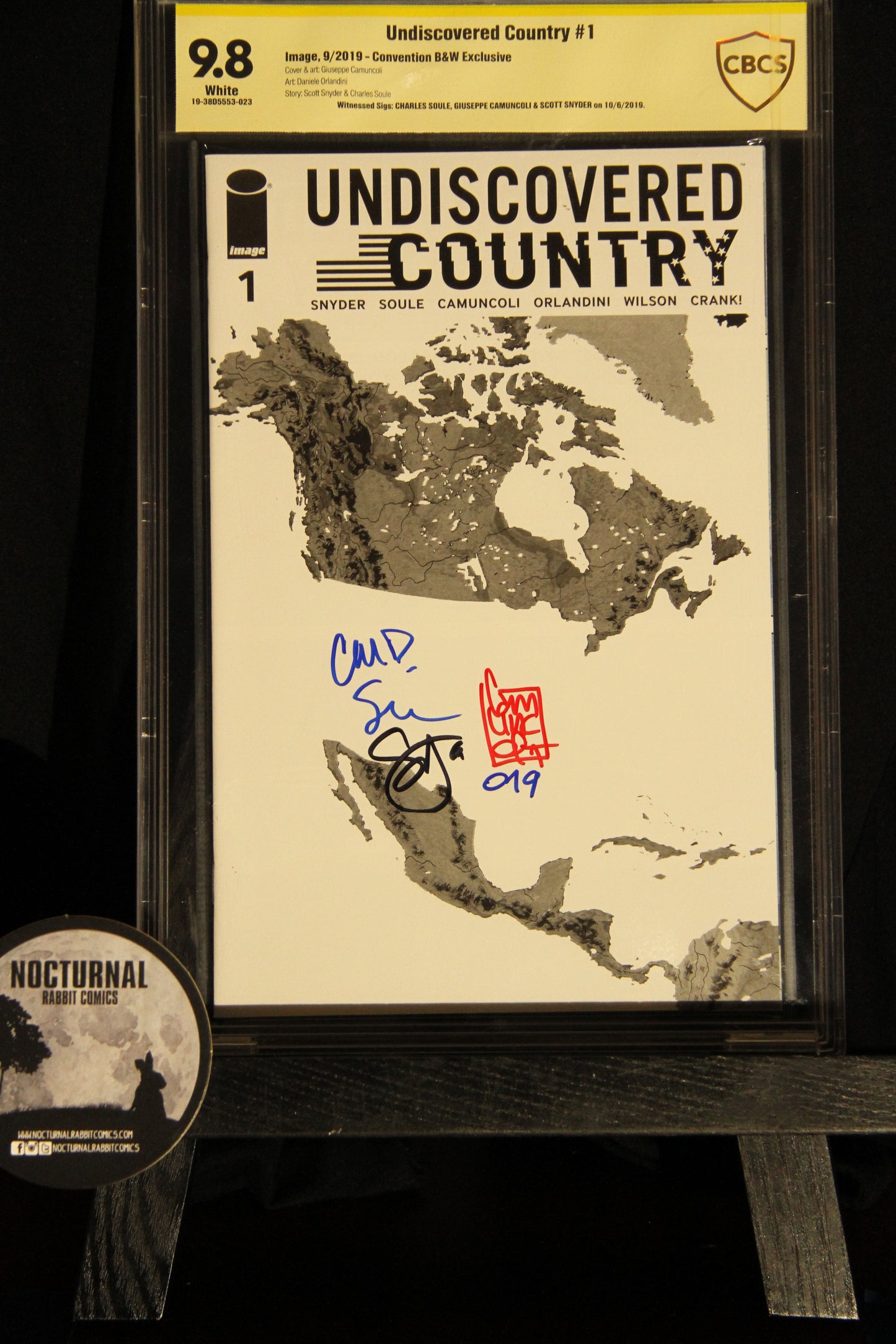Undiscovered Country #1 NYCC B&W 9.8 CBCS Triple Signed